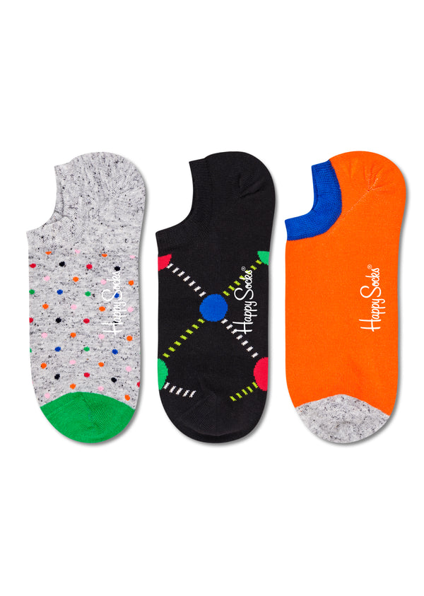 Happy Socks 3-Pack Mini Dot No Show Sock