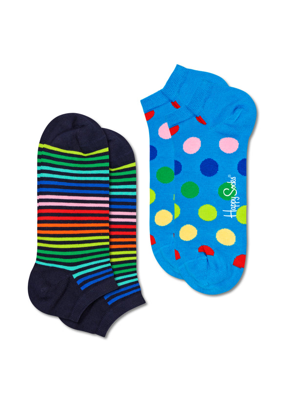 Happy Socks 2-Pack Mini Stripe Low Sock