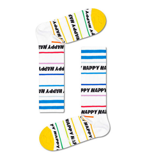 Happy Socks Happy Line Thin Crew Sock